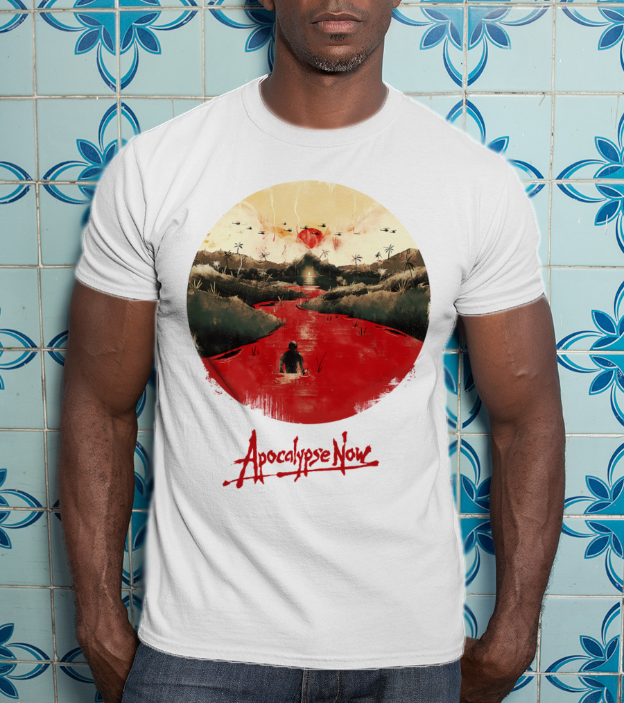 15 Helicopters Jungle River Apocalypse Now T-Shirt