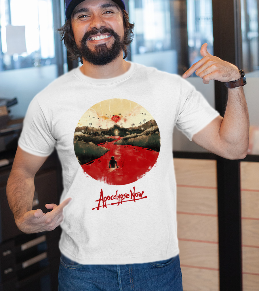 15 Helicopters Jungle River Apocalypse Now T-Shirt