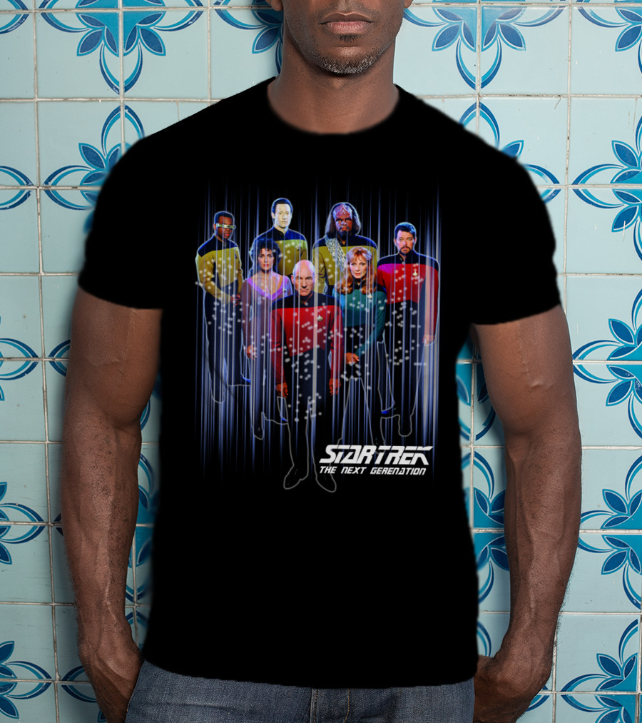 Star Trek The Next Generation Crew Portrait 11 Characters T-Shirt