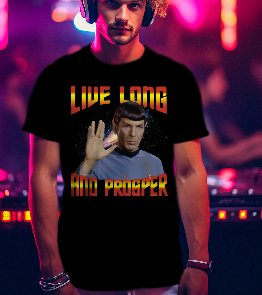 13 Star Trek Spock Live Long And Prosper Hand Gesture T-Shirt