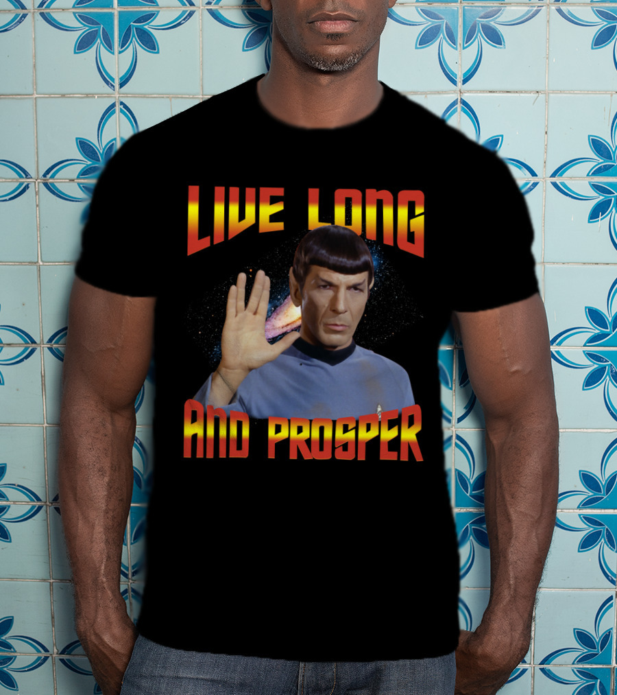 13 Star Trek Spock Live Long And Prosper Hand Gesture T-Shirt