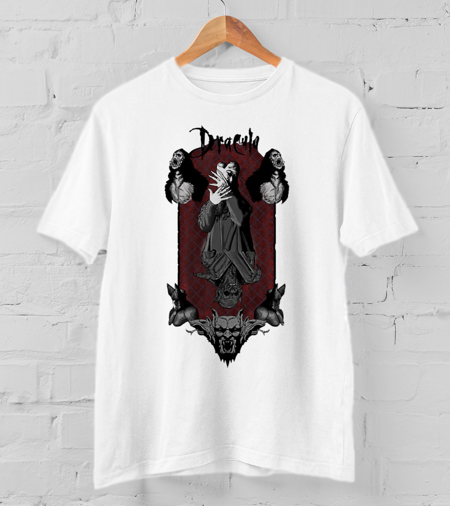 Dracula Vampire Gothic Horror Iconic Imagery T-Shirt