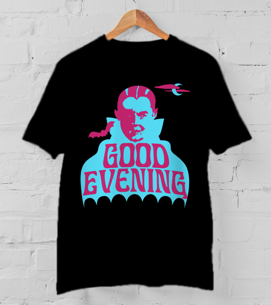 Good Evening Dracula Vampire MoonBat Iconic T-Shirt