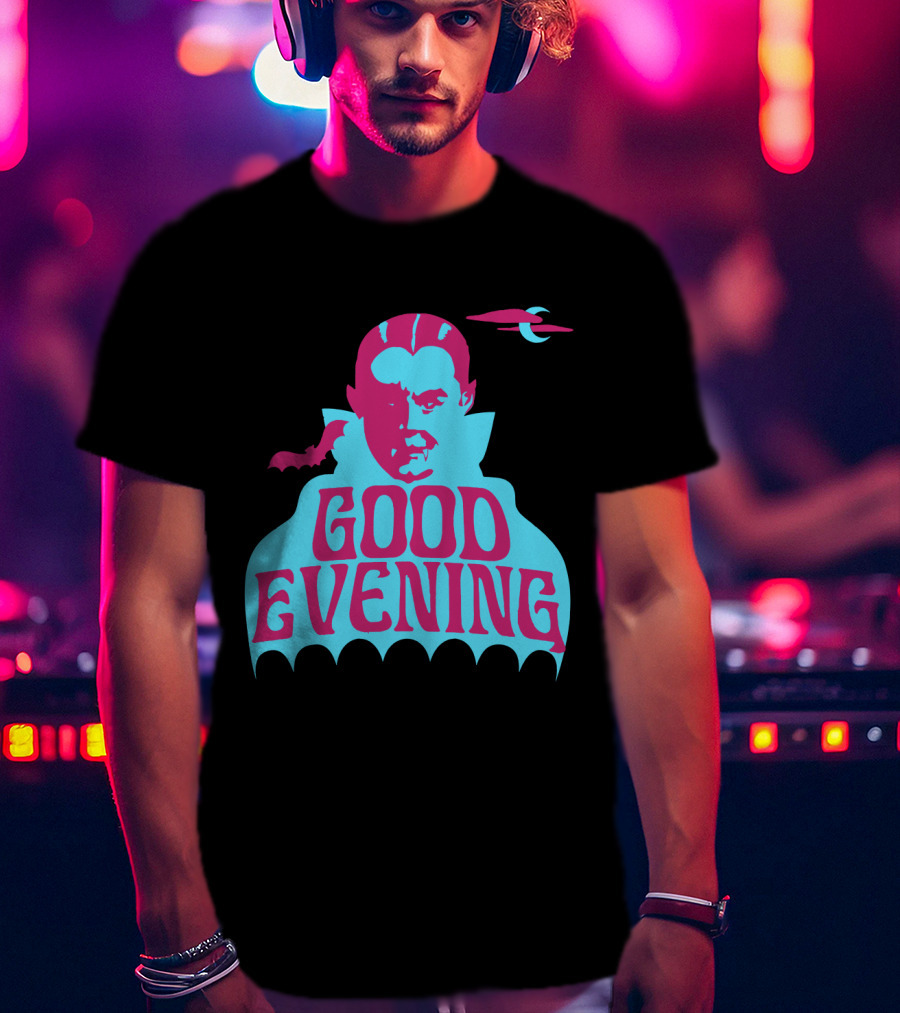 Good Evening Dracula Vampire MoonBat Iconic T-Shirt