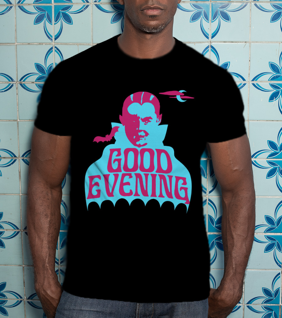 Good Evening Dracula Vampire MoonBat Iconic T-Shirt