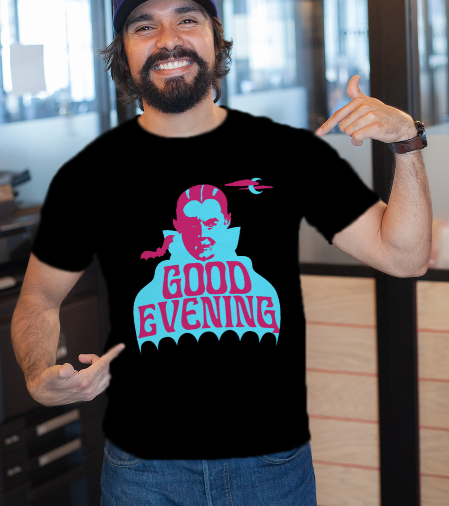 Good Evening Dracula Vampire MoonBat Iconic T-Shirt