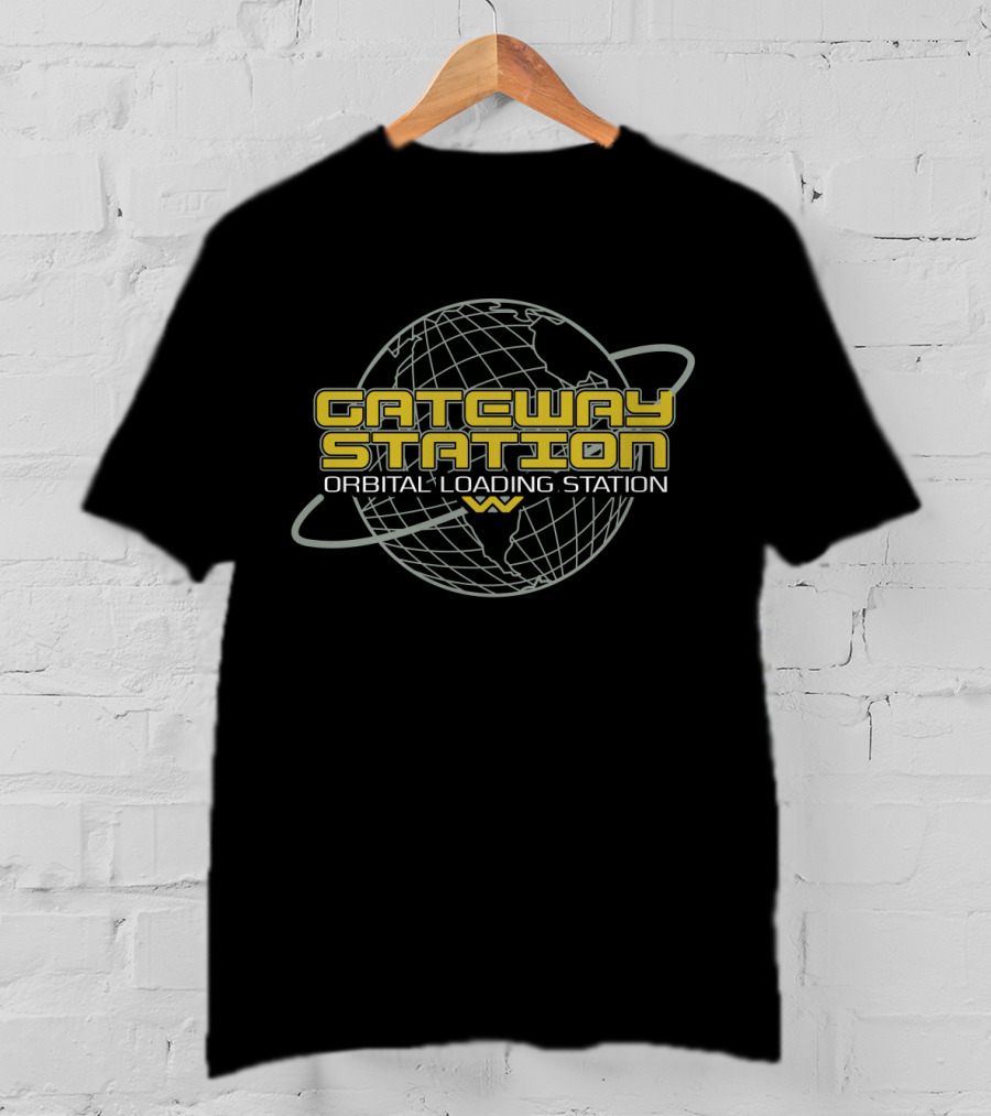 Gateway Station Orbital Loading Station Aliens T-Shirt