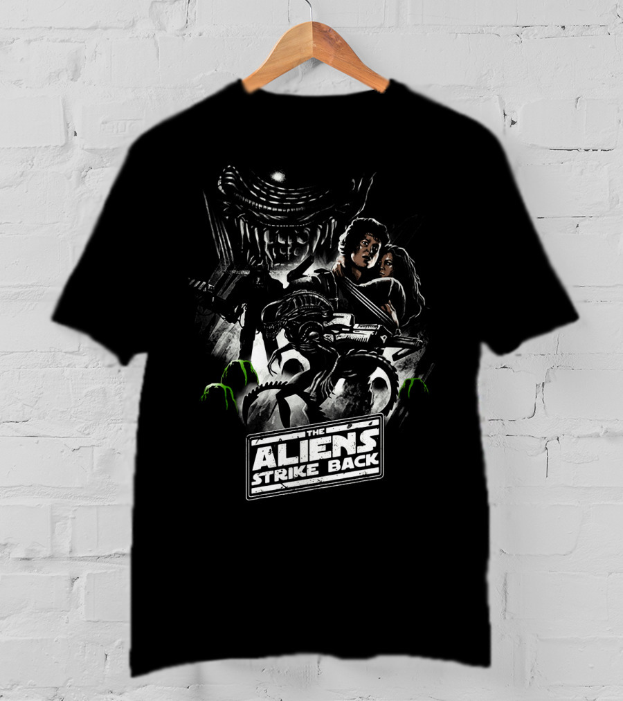 The Aliens Strike Back Sci-Fi Mashup Extravaganza T-Shirt