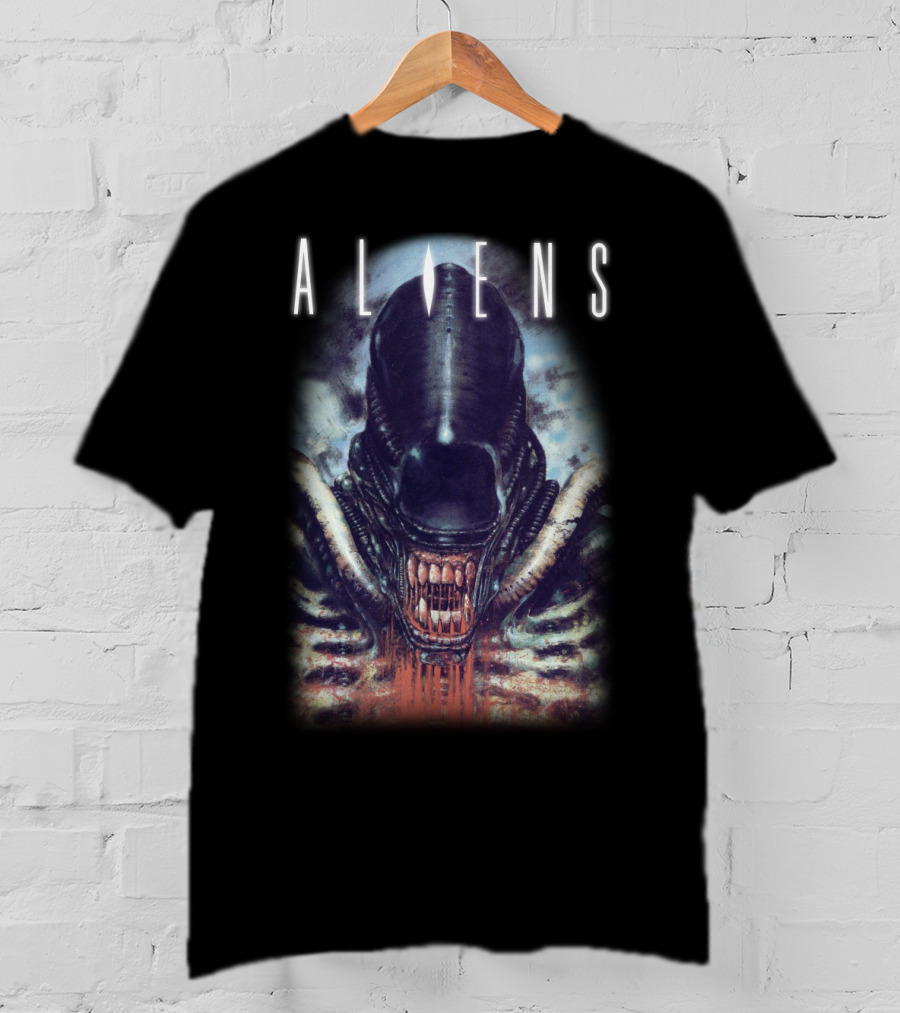 Aliens Bloody Jaw Xenomorph Face T-Shirt