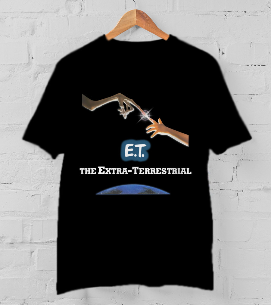 E.T. The Extra-Terrestrial Iconic Finger Touch And Earth T-Shirt