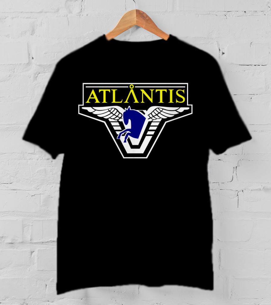 Atlantis Pegasus Emblem Winged T-Shirt
