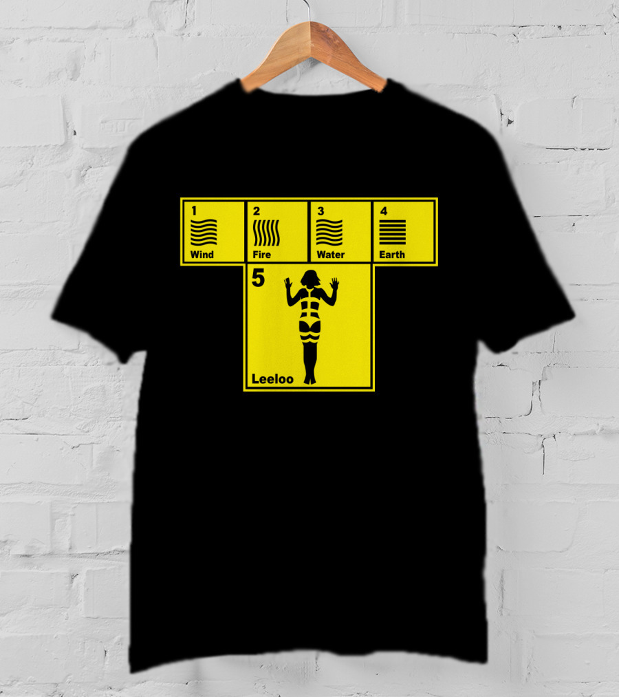 Wind Fire Water Earth Leeloo The Fifth Element T-Shirt