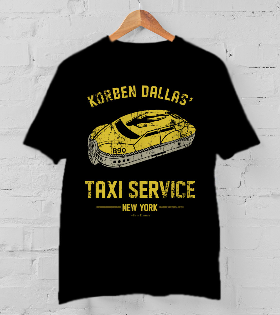 Korben Dallas' Taxi Service New York The Fifth Element B90 T-Shirt