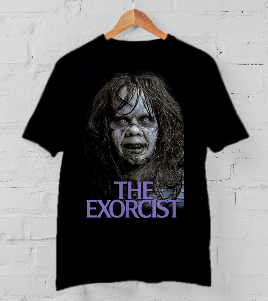 The Exorcist 1973 Iconic Horror Face T-Shirt