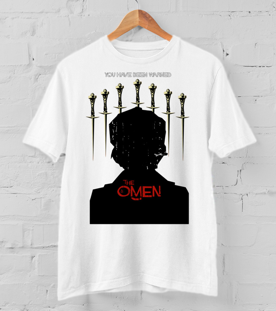 You Have Been Warned The Omen 1976 Silhouette And Daggers T-Shirt