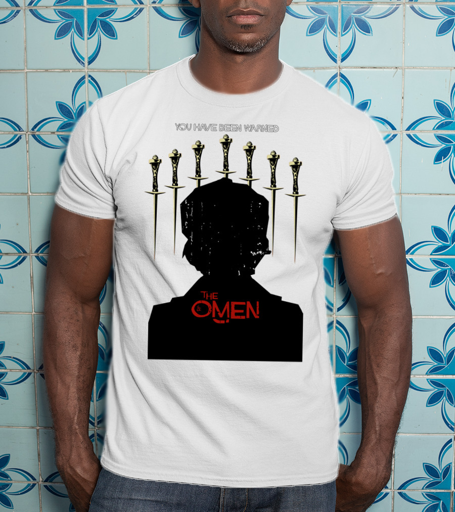 You Have Been Warned The Omen 1976 Silhouette And Daggers T-Shirt