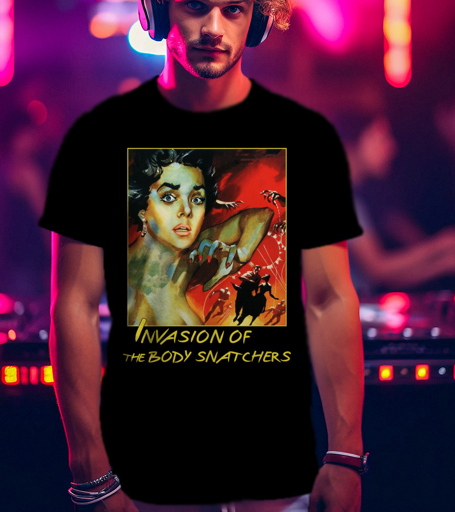 Invasion Of The Body Snatchers 1978 Classic Horror Movie Cover T-Shirt