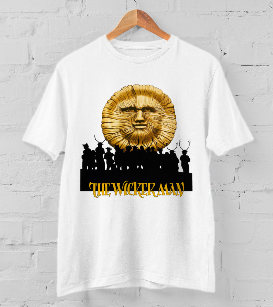 The Wicker Man Sun Face And Silhouetted Figures T-Shirt