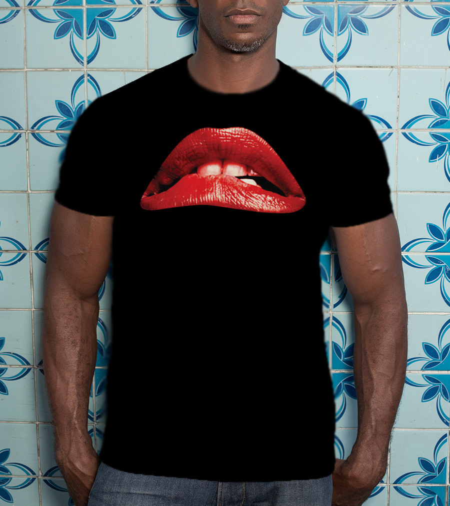The Rocky Horror Picture Show 1975 Red Lips Iconic Movie T-Shirt