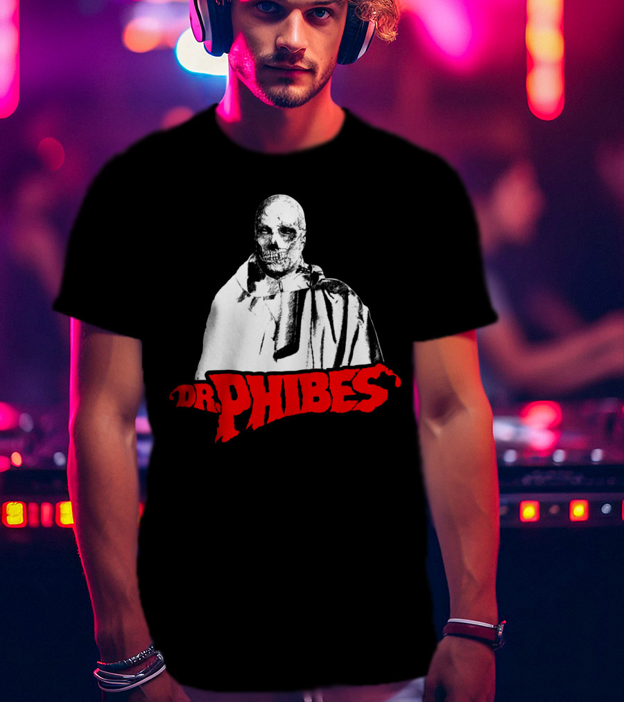 Dr. Phibes Skull Cloak T-Shirt