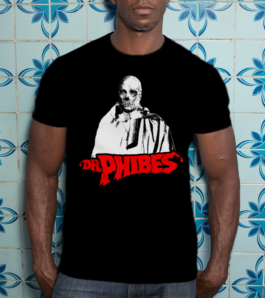 Dr. Phibes Skull Cloak T-Shirt