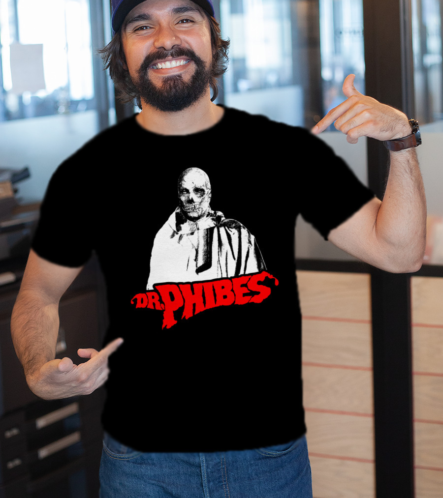 Dr. Phibes Skull Cloak T-Shirt