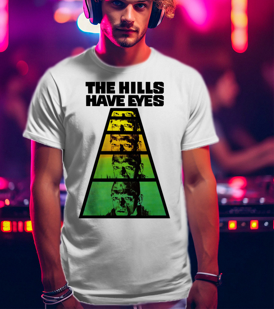 The Hills Have Eyes Retro 1977 Pyramid Faces T-Shirt