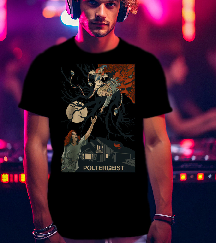 Poltergeist II The Other Side 1986 Moonlit Horror Escape T-Shirt
