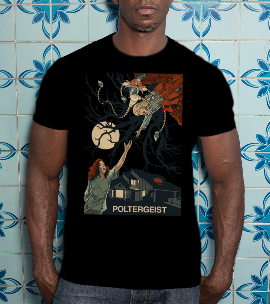 Poltergeist II The Other Side 1986 Moonlit Horror Escape T-Shirt