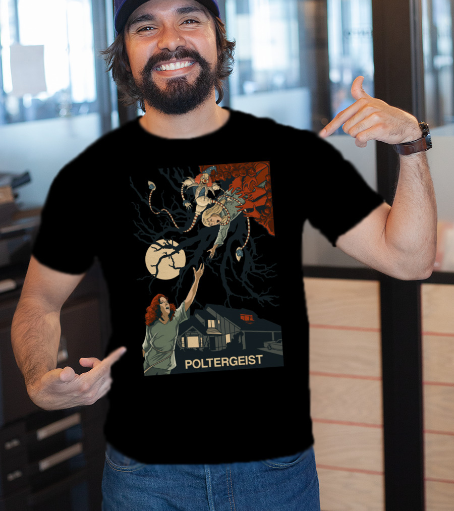 Poltergeist II The Other Side 1986 Moonlit Horror Escape T-Shirt