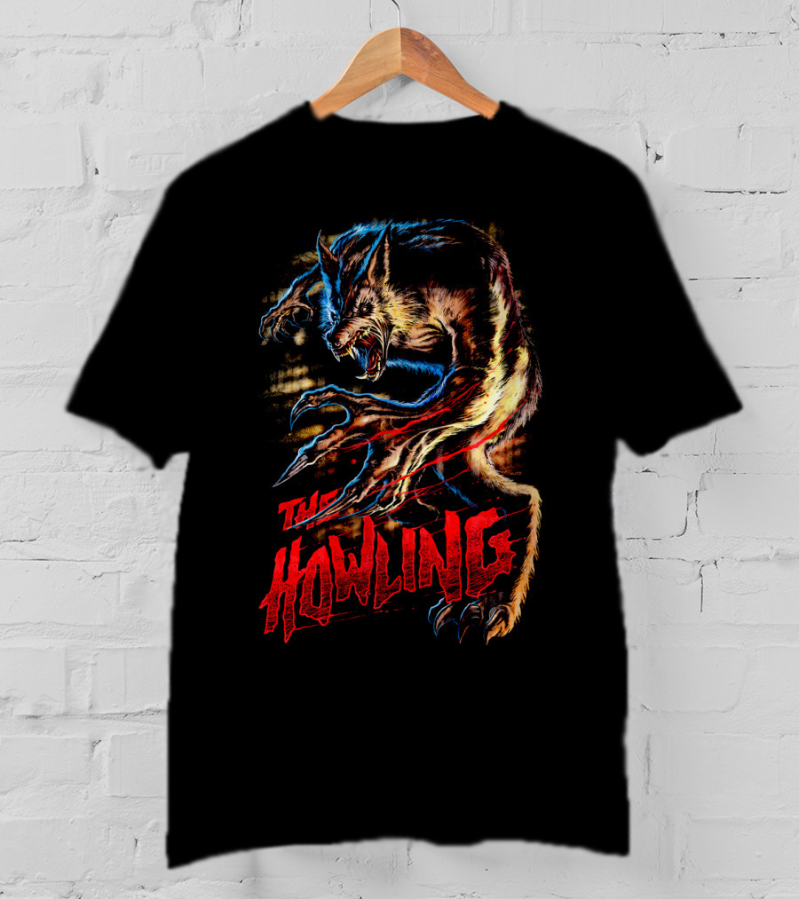 The Howling Werewolf Creature Retro Horror T-Shirt
