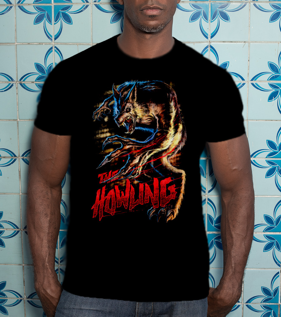 The Howling Werewolf Creature Retro Horror T-Shirt