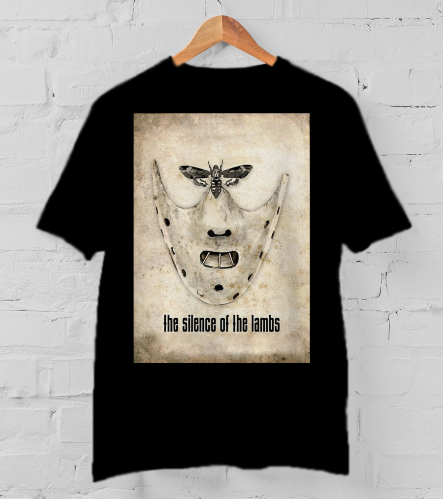 The Silence Of The Lambs Hannibal Lecter Mask With Death's-Head Hawkmoth T-Shirt