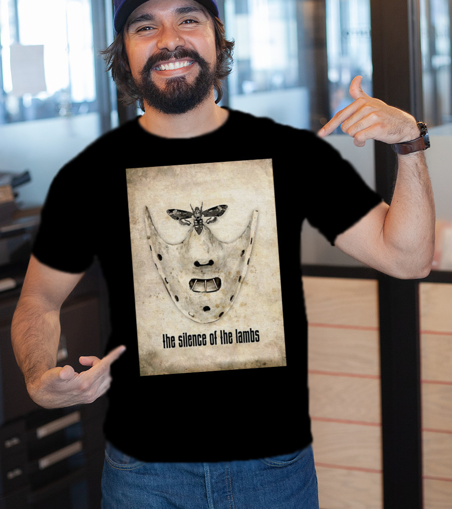The Silence Of The Lambs Hannibal Lecter Mask With Death's-Head Hawkmoth T-Shirt