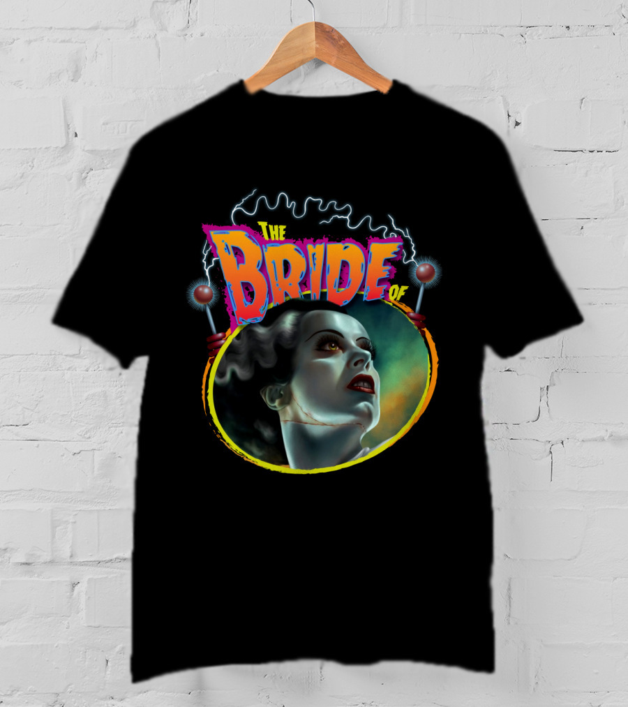 The Bride Of Frankenstein Retro Horror Movie T-Shirt
