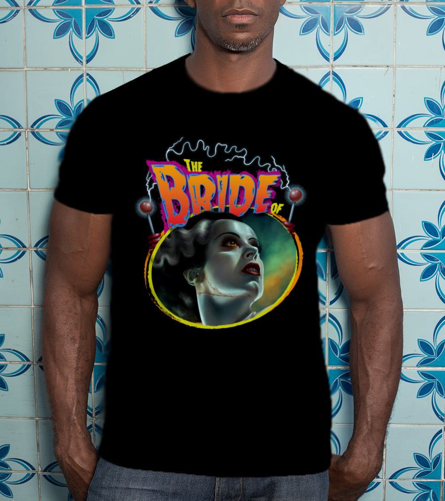The Bride Of Frankenstein Retro Horror Movie T-Shirt