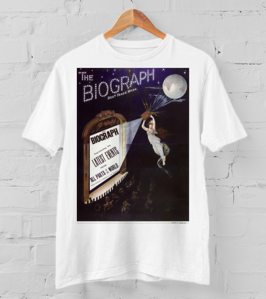 The Biograph 1910 Reg Trade Mark Biograph Presenting Latest Events From All Parts Of The World T-Shirt