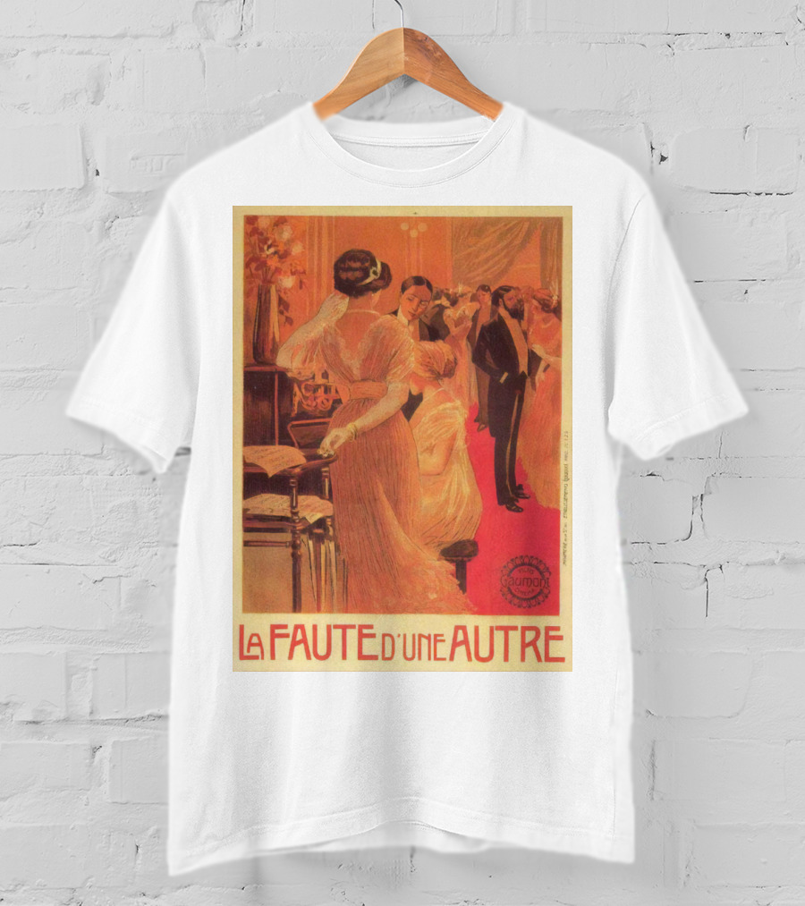 La Faute D'un Autre 1910 Elegant Ballroom Scene Bourgeois Society Vintage T-Shirt