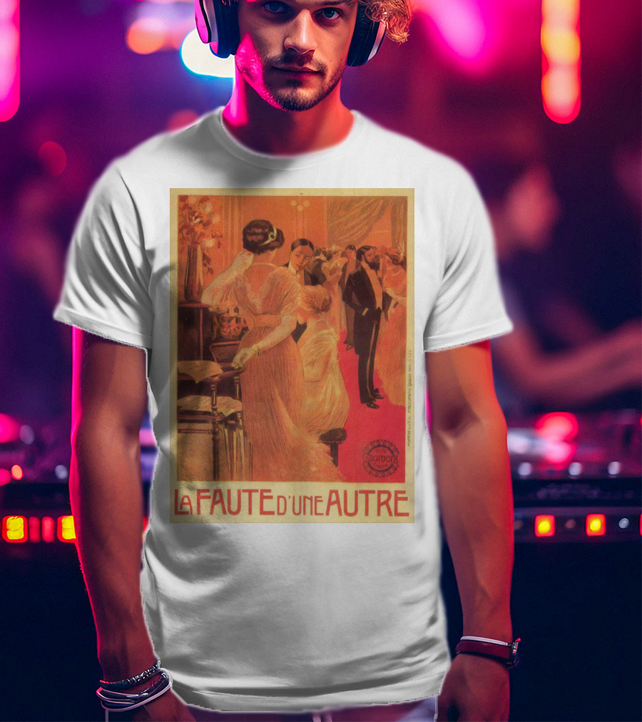 La Faute D'un Autre 1910 Elegant Ballroom Scene Bourgeois Society Vintage T-Shirt