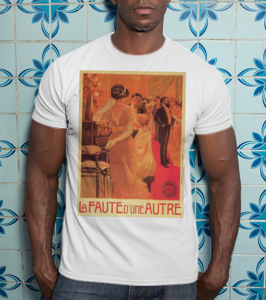 La Faute D'un Autre 1910 Elegant Ballroom Scene Bourgeois Society Vintage T-Shirt