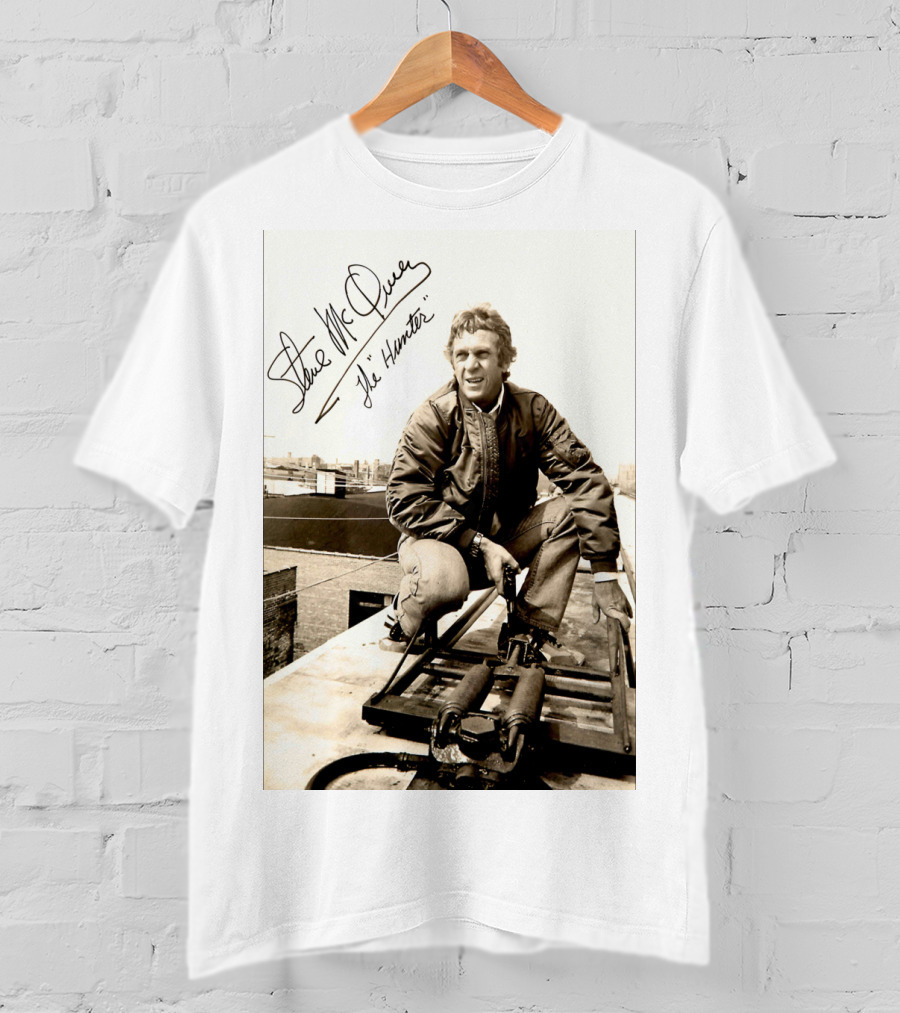 Steve McQueen The Hunter 1980 Signature Scene Photo T-Shirt