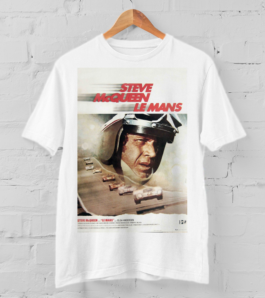 Steve McQueen Le Mans 1971 Racing Film T-Shirt