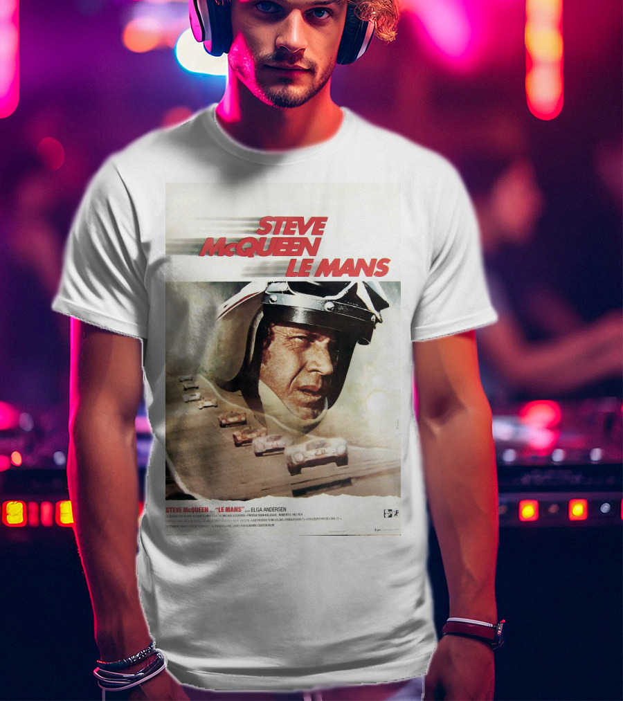 Steve McQueen Le Mans 1971 Racing Film T-Shirt