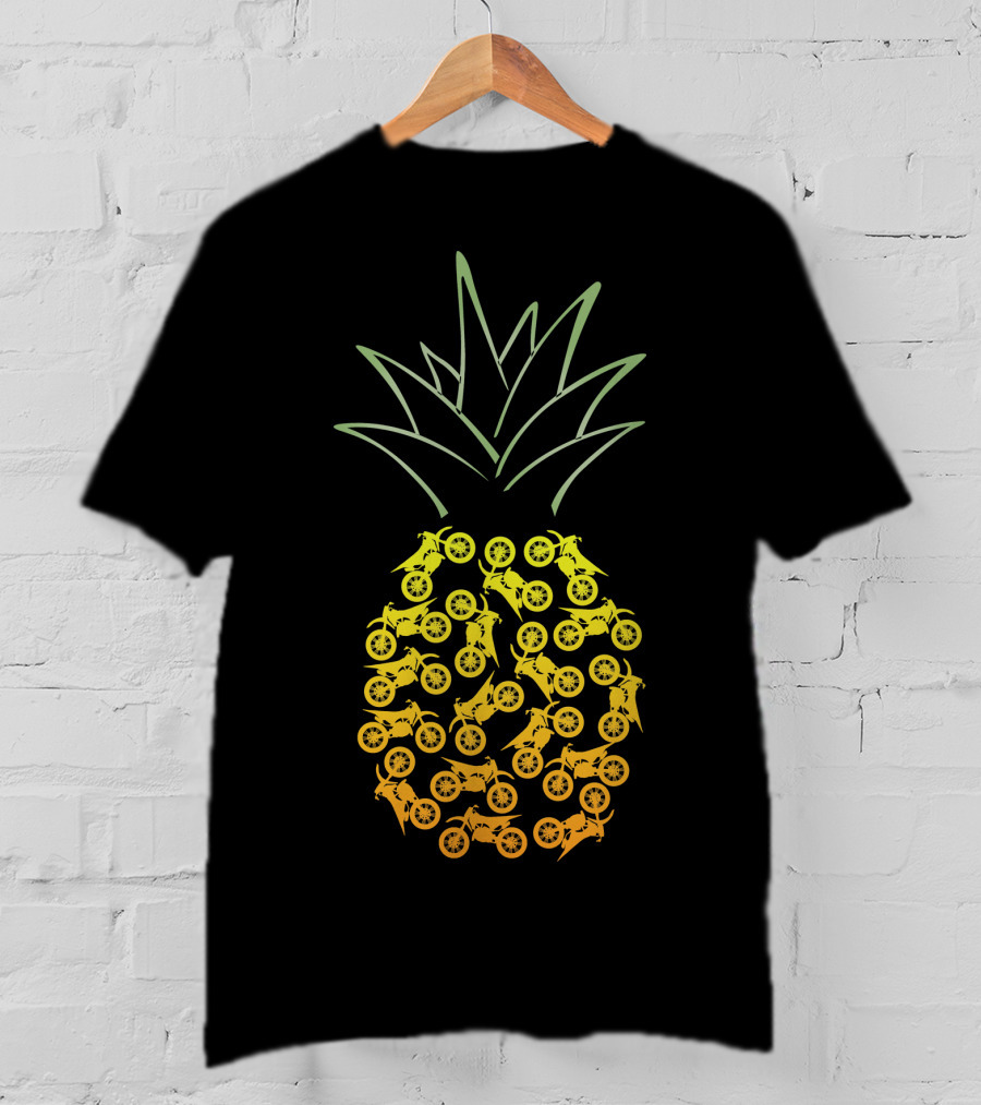Motocross Pineapple Motorbike T-Shirt