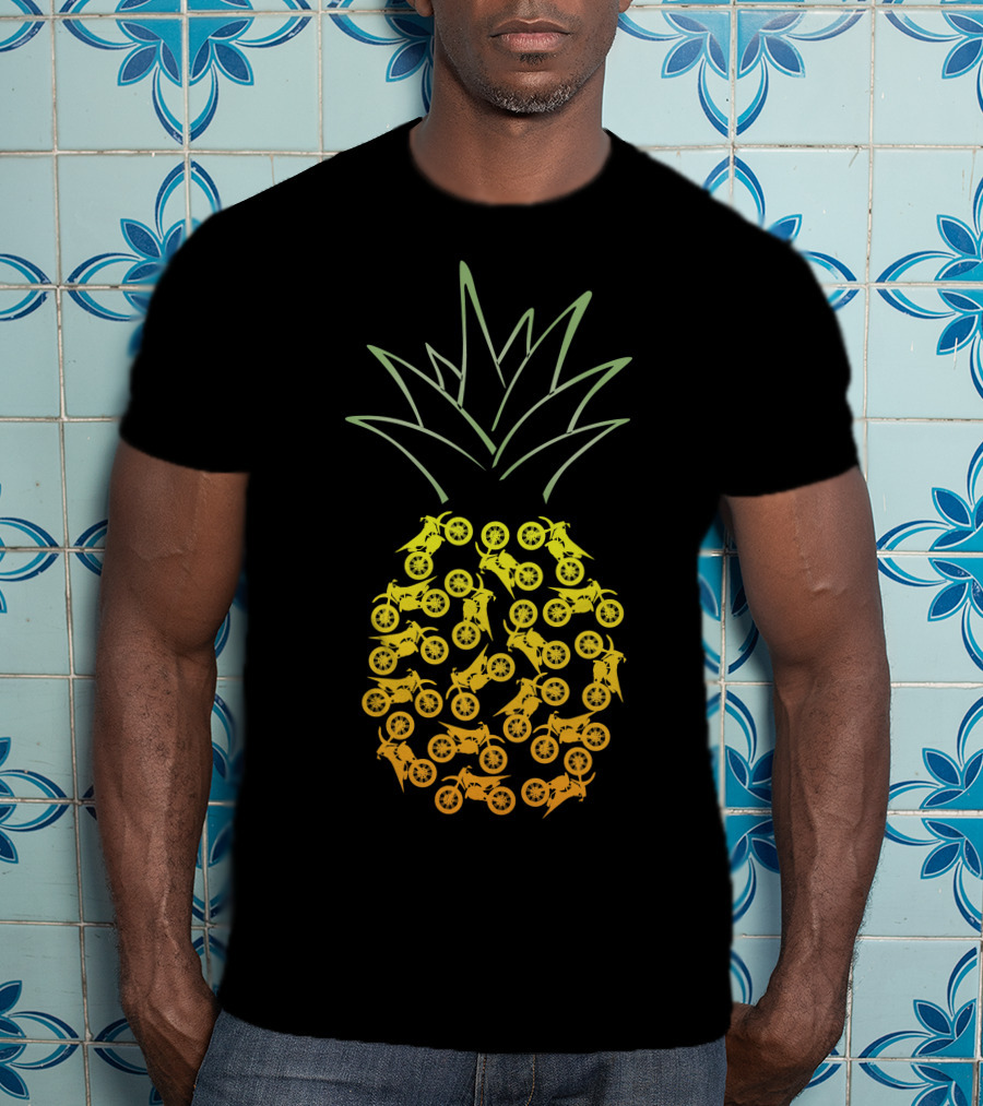 Motocross Pineapple Motorbike T-Shirt