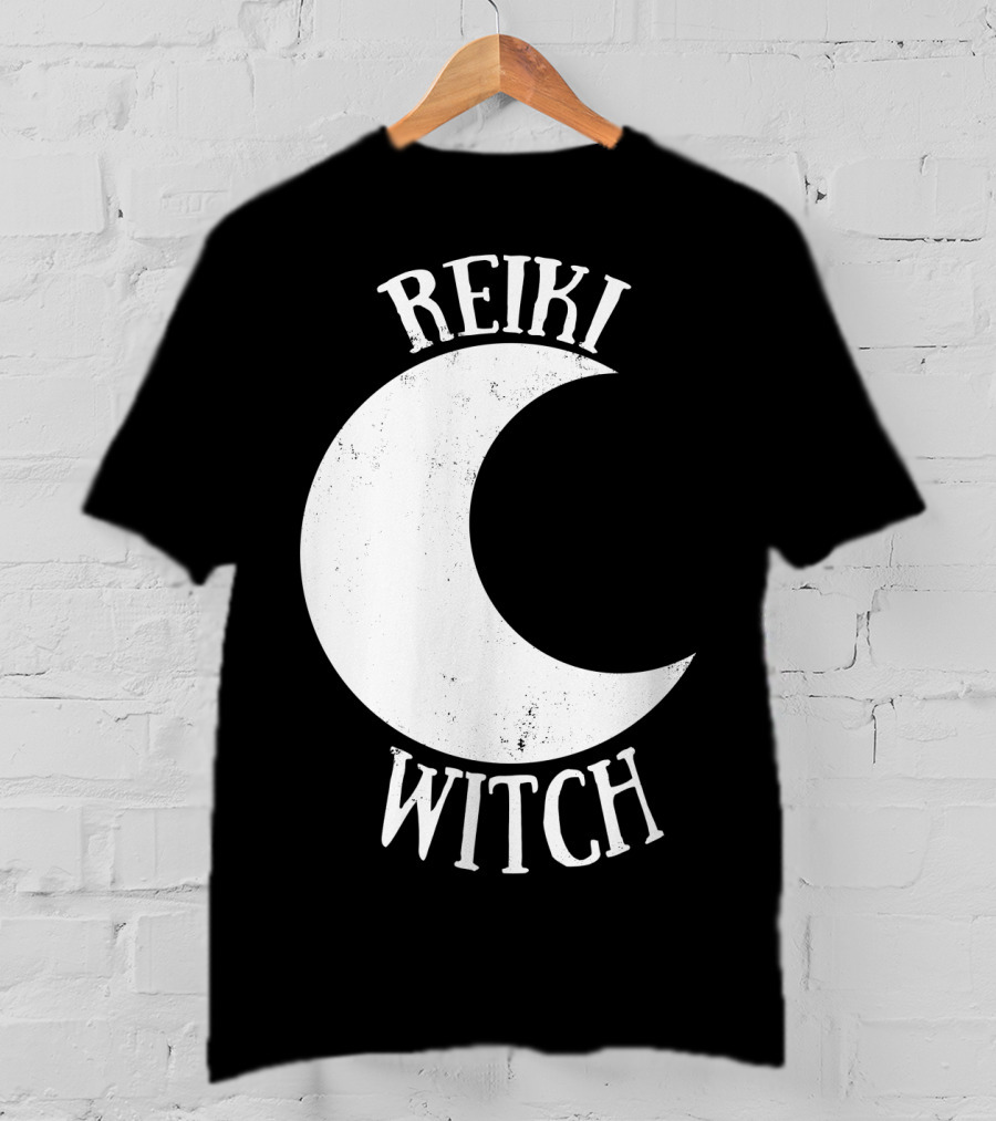 Reiki Witch Moon Crescent T-Shirt