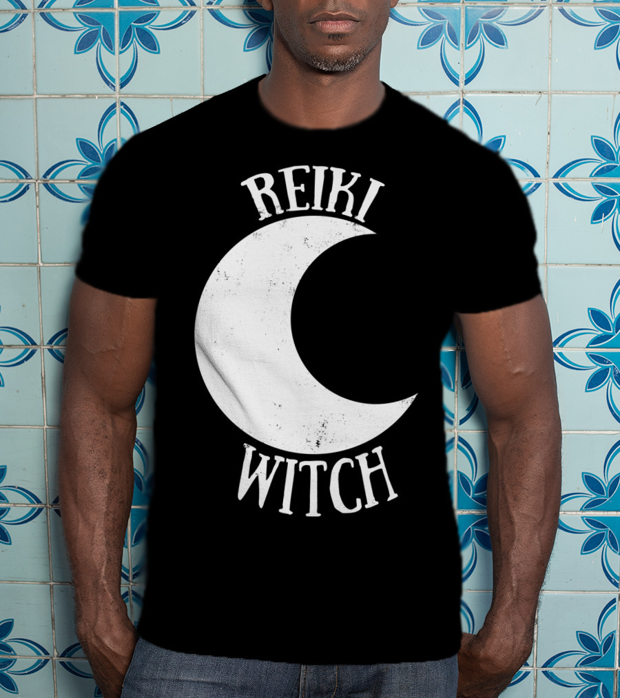 Reiki Witch Moon Crescent T-Shirt