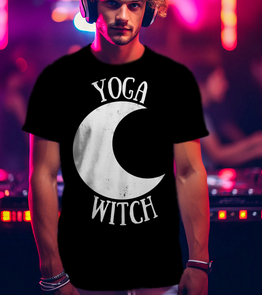 Yoga Witch Crescent Moon T-Shirt