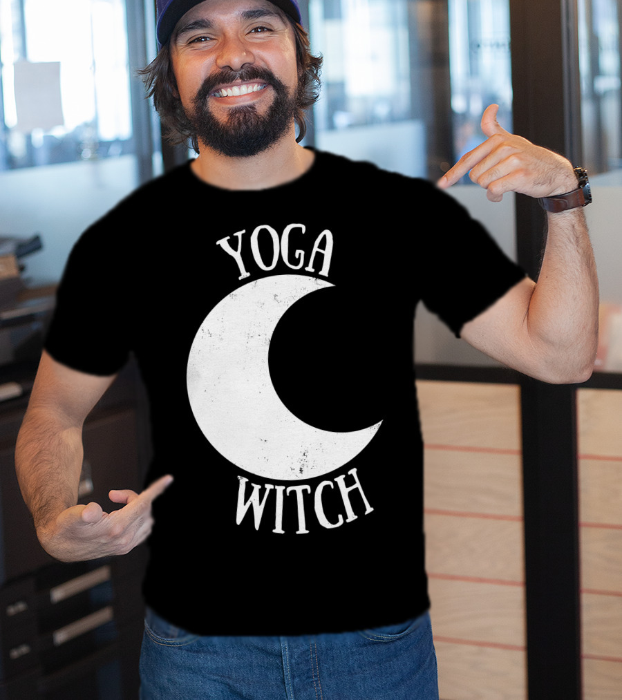 Yoga Witch Crescent Moon T-Shirt