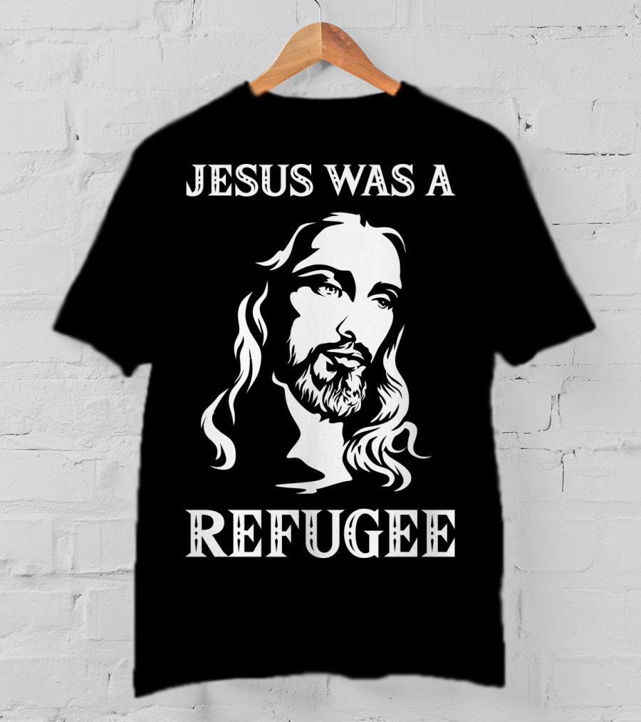 Jesus Was A Refugee Face Of Christ T-Shirt